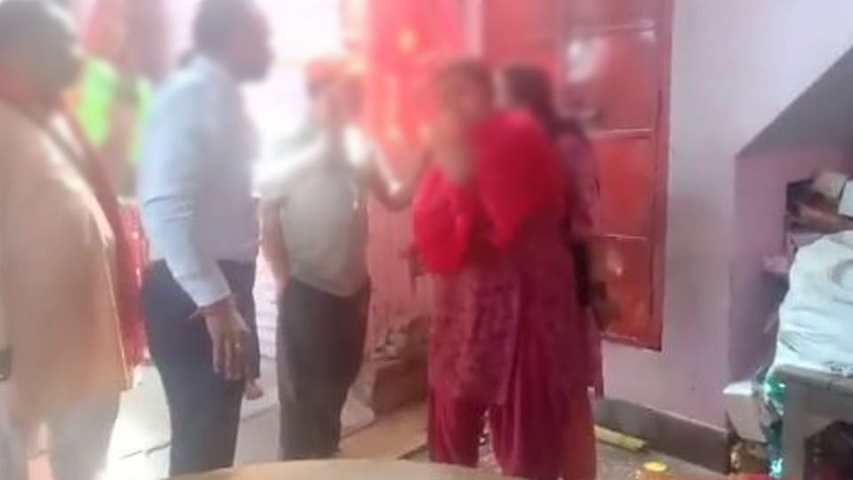 Rumors of a girl offering namaz in the temple in Lakhimpur Kheri