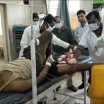 ब्लास्ट में घायल लोगों को अस्पताल में उपचार जारी है।