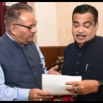 केंद्रीय मंत्री नितिन गडकरी से मिले मंत्री गणेश जोशी