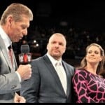 WWE के चेयरमैन विंस मैकमेहन, ट्रिपल एच और स्टेफनी मैकमेहन