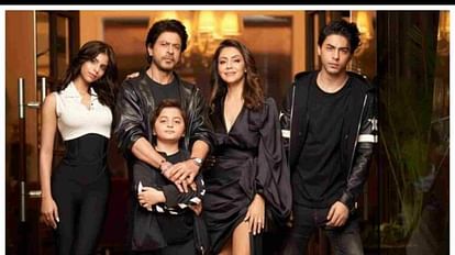 Gauri Khan Shares family photograph Shah Rukh Khan comments Yaar what beautiful children you have made