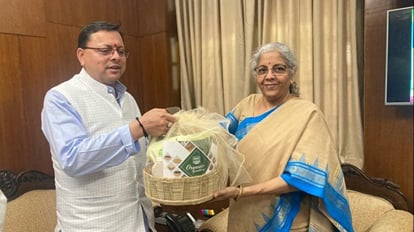 CM Dhami Delhi Visit: वित्त मंत्री से मिले सीएम, सौंग बांध परियोजना के लिए केंद्र से मांगी 1774 करोड़ की राशि CM Dhami Delhi Visit met Finance Minister 1774 crore was sought from Center for Song Dam project
