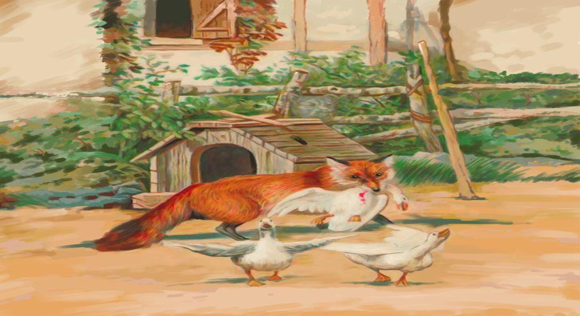 Optical Illusion IQ Test: can You spot the dog that will scare the fox away in 8 seconds!