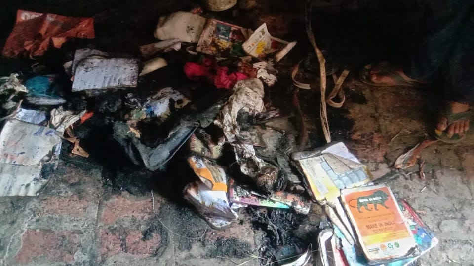 Weather hit in Jind, lightning struck Kandela village, household items burnt