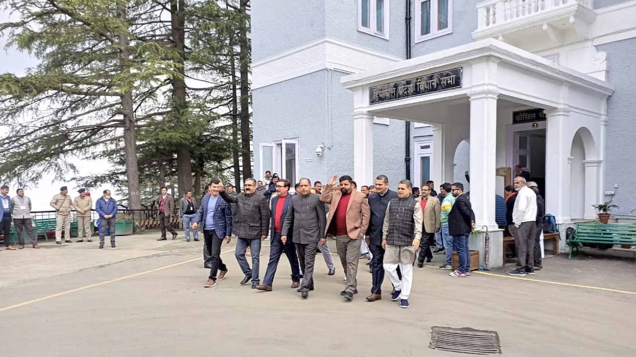 Uproar in the himachal assembly house on termination of outsourced employees's contract