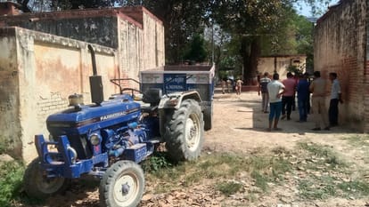 Road Accident: Painful death of a soldier by being buried under a tractor, road soaked in blood