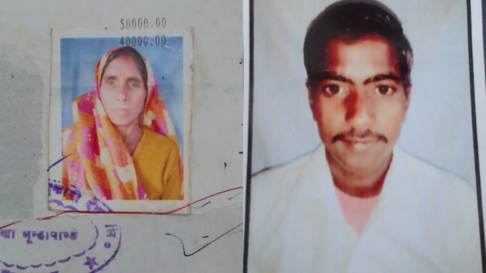 on bike Mother and son died due to a dumper collision in Moradabad