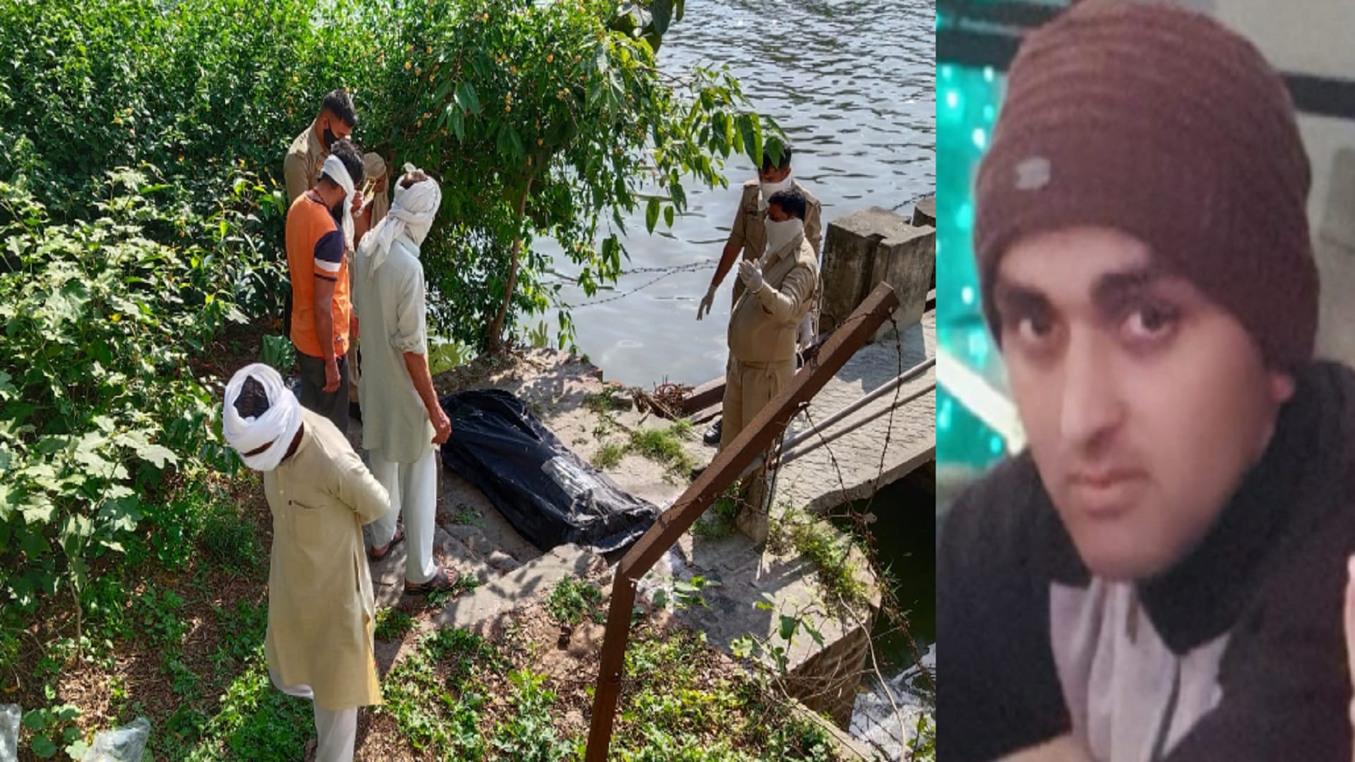 The dead body of constable Arvind Kumar has found from Gangnahar and he was posted in Moradabad police line