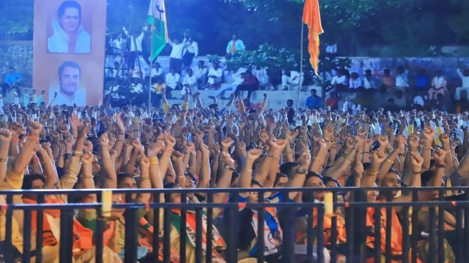 After MVA Aurangabad rally, BJP workers sprinkle cow urine to purify venue