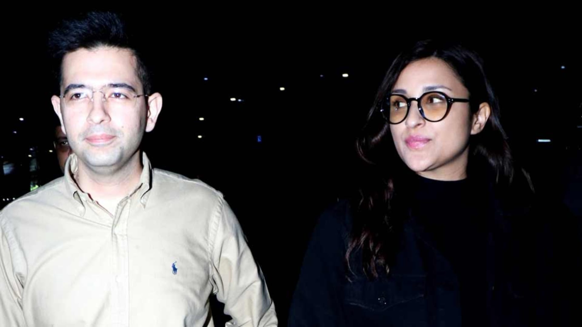 Actress Parineeti chopra and MP Raghav Chadha seen together in Mohali stadium