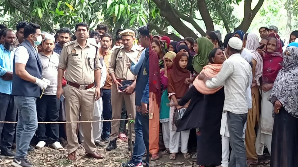 man dead body hanging from tree in bareilly