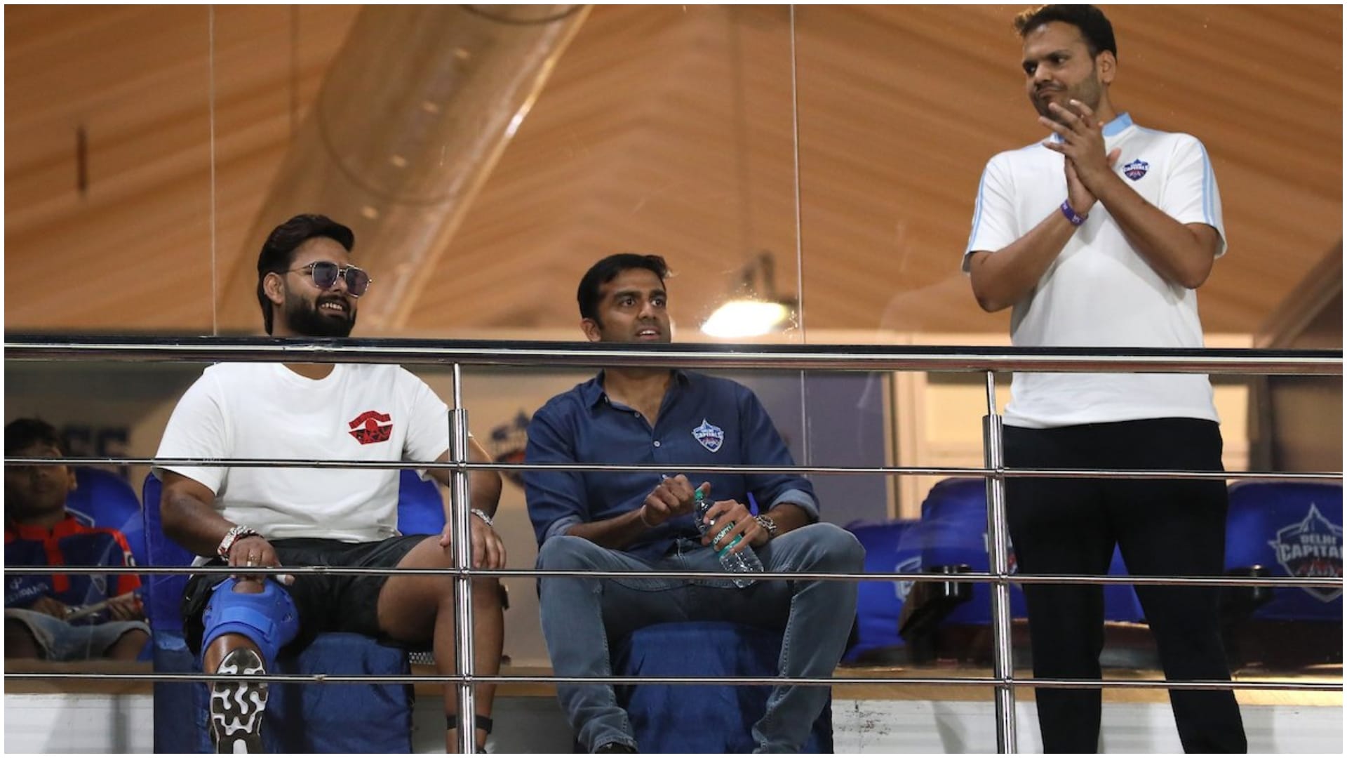 DC VS GT IPL 2023 Rishabh Pant appeared in stadium for first time after car accident became emotional