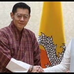 प्रधानमंत्री नरेंद्र मोदी और भूटान के राजा वांगचुक।