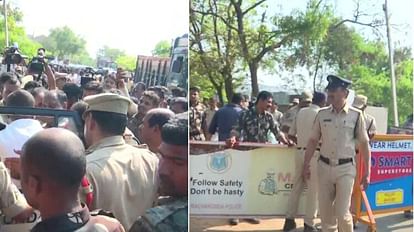 Telangana: Police took Sanjay Bandi for medical examination, lathi charge on protesters