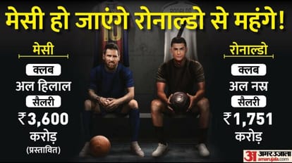 Explained: क्या मेसी-रोनाल्डो में फिर होगी भिड़ंत? सऊदी क्लब ने अर्जेंटीना के कप्तान को दिया 3600 करोड़ का ऑफर Lionel Messi offered 400 million euro to play for Saudi club Al Hilal 6 other club also in race Explained