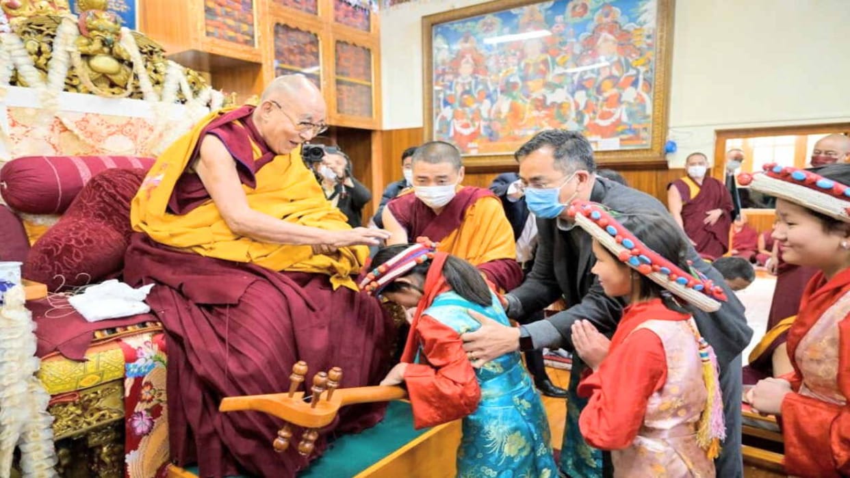 The Dalai Lama said  people from all over the world including China like me, will continue to work for Buddhis