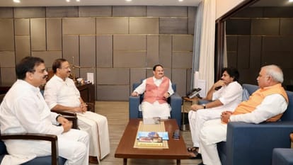 South Superstar Pawan Kalyan meets JP Nadda Said BJP and JSP share same agenda in Andhra see photos here