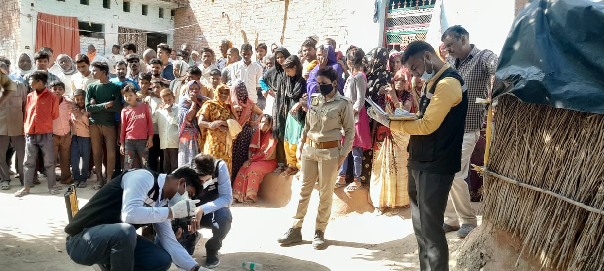 Nephew killed his aunt in Kanpur Dehat, hit her on the head with a cot, neighbors saved her husband