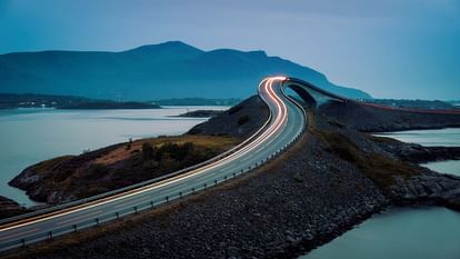 last road of the world e 69 highway where world ends near north pole glacier in norway europe