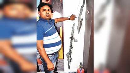 Rapid construction: Cracks in forty shops, houses due to rapid construction in Meerut
