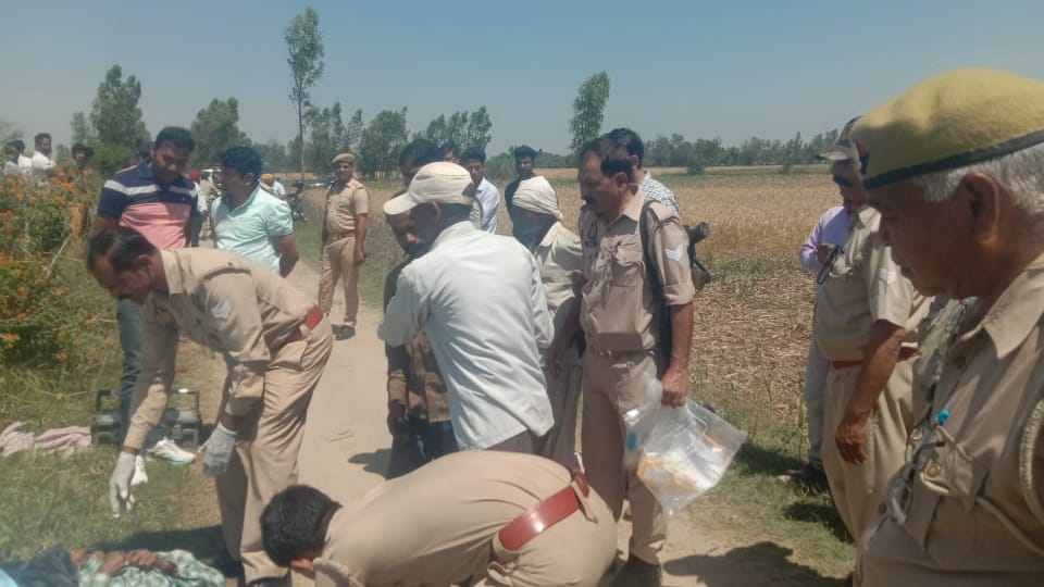 Pilibhit old aged labor killed with sharp weapon
