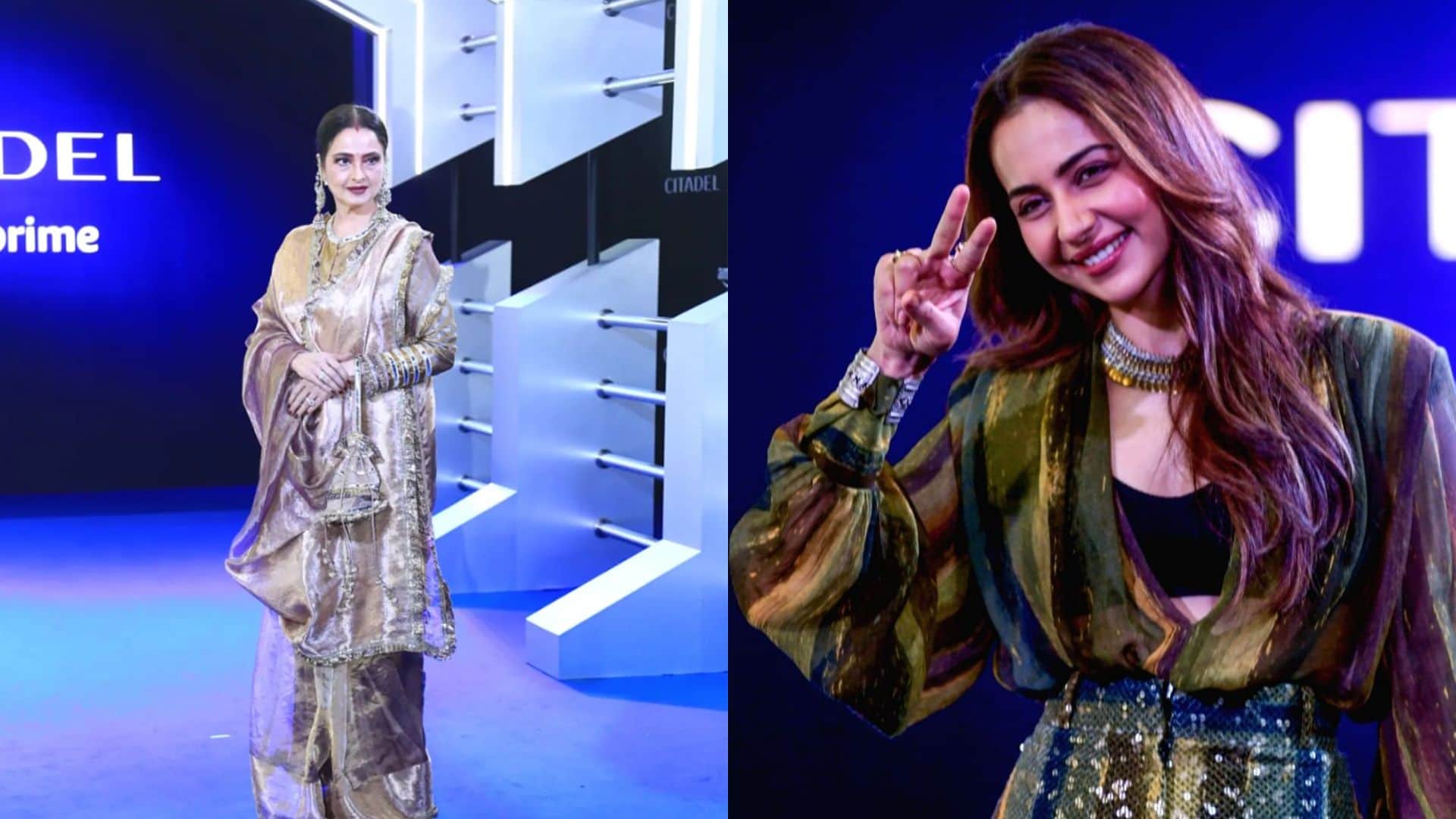 Citadel Premier bollywood celebs priyanka chopra Richard Madden rekha varun dhawan neha and others attend