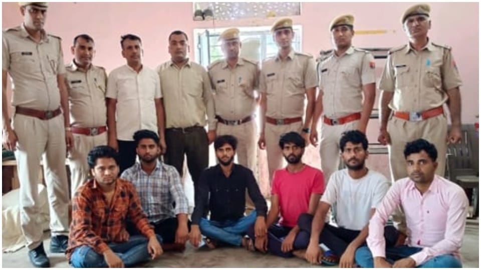 Sawai Madhopur police arrested six miscreants with illegal weapons
