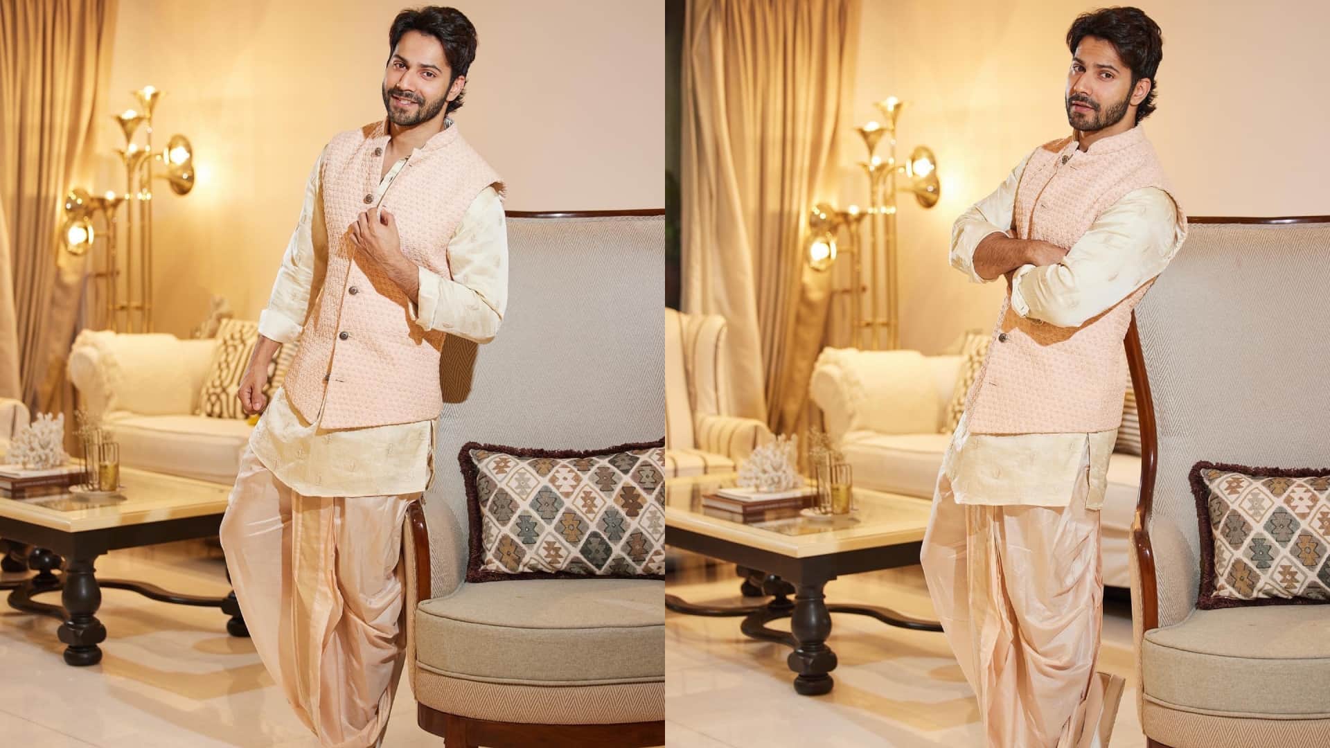 Republic Day 2024 ethnic wear outfit idea for men inspired by varun Dhawan and sidharth malhotra