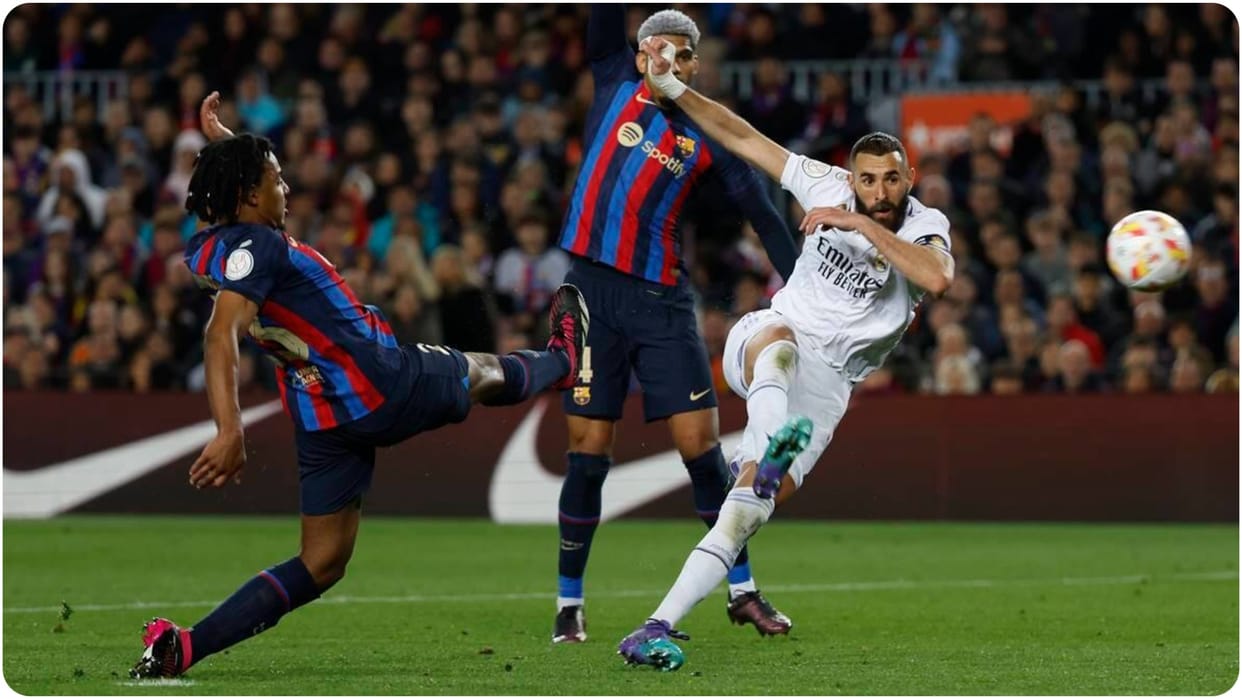 Copa Del Rey Cup: Real Madrid beat Barcelona 4-0 to make it to the final, Karim Benzema's hat-trick