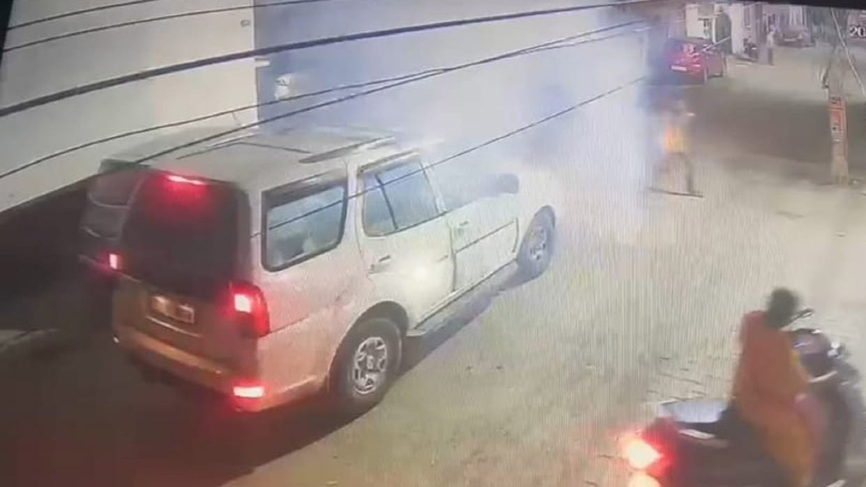 Deadly attack on Pradhan's son, bombing on Tata Safari, incident captured in CCTV