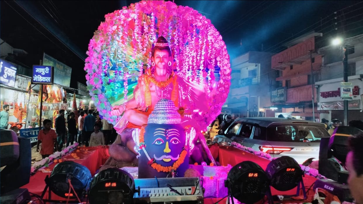 Hanuman Jayanti celebrated in temples at raipur CG