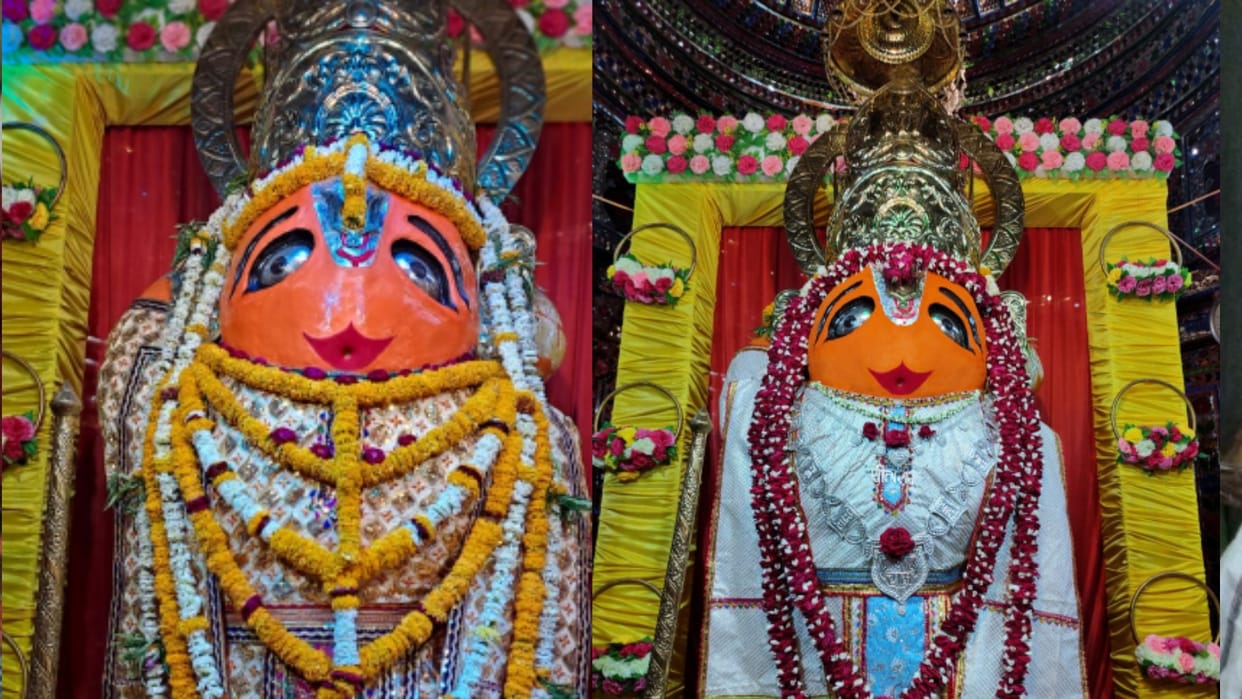 ancient temples of Hanuman ji in Sehore, miraculous statues found somewhere in the river