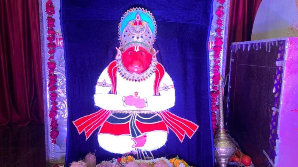 Hanuman Jayanti janmotsav ranjeet hanumar alija sarkar shridas hanumar bagichi