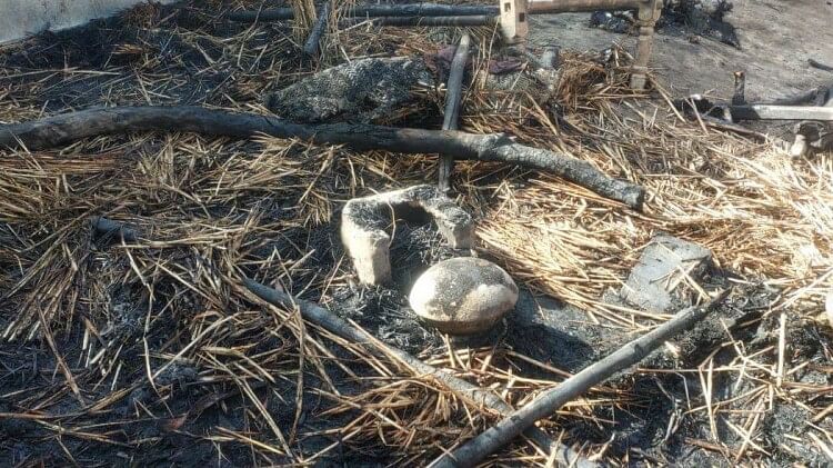 Painful fire in Hardoi, The house caught fire due to the spark of the stove, two innocent child burnt to death