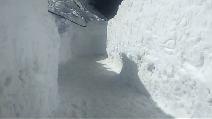 Kedarnath: 'बर्फीली गलियों' से गुजरेंगे बाबा केदार के भक्त, हिमखंड जोन के बीच ऐसे बनाया रास्ता, देखें तस्वीरें Char dham yatra 2023: Pilgrims will go in Kedarnath dham by walked between iceberg see amazing Photos