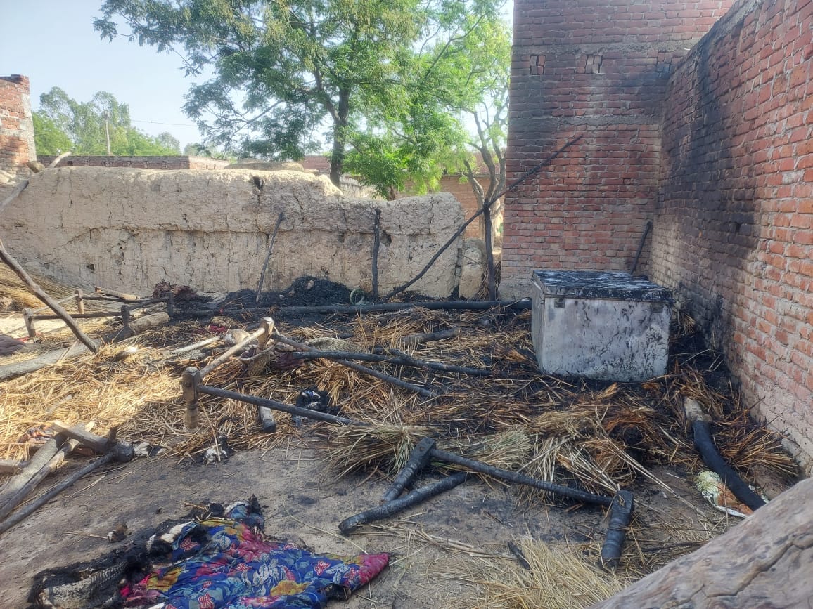 Painful fire in Hardoi, The house caught fire due to the spark of the stove, two innocent child burnt to death