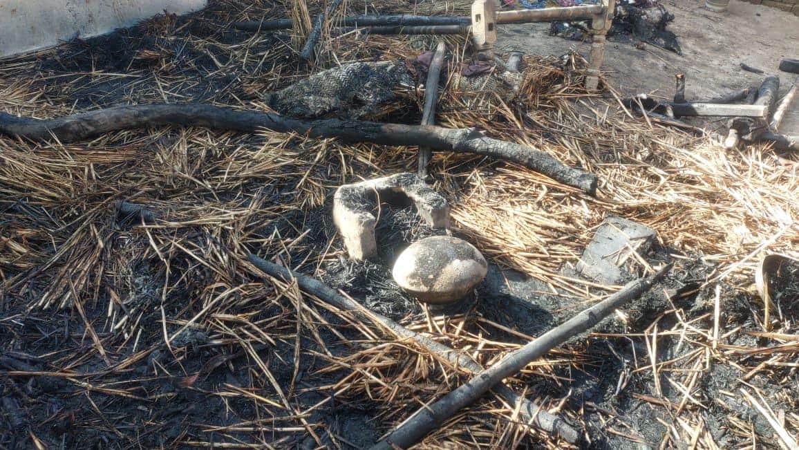 Two innocents died in the Hardoi fire, the family was sitting under the foil, the stove did not burn in the ho