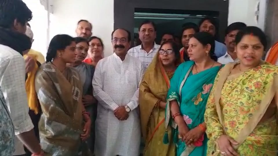 BJP state president arrived in Pendra attended the Karma Jayanti program