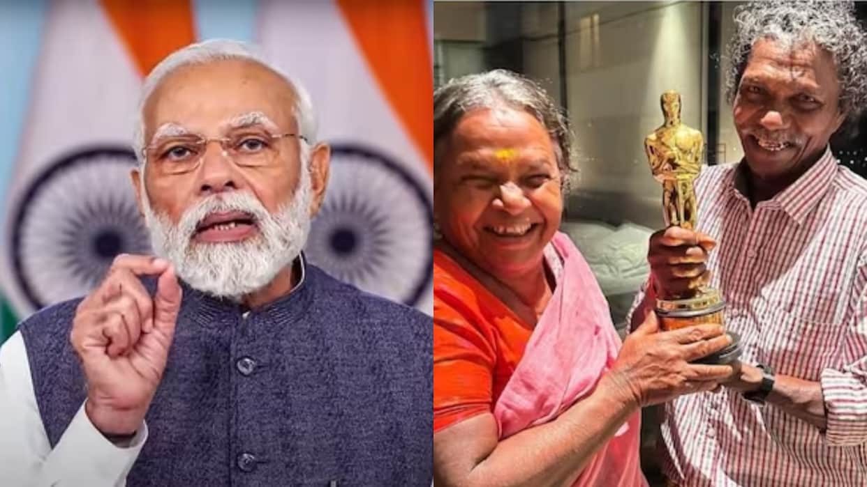 PM Modi meet Oscar winning The Elephant Whisperers couple Bomman Bellie during Mudumalai Tiger Reserve visit