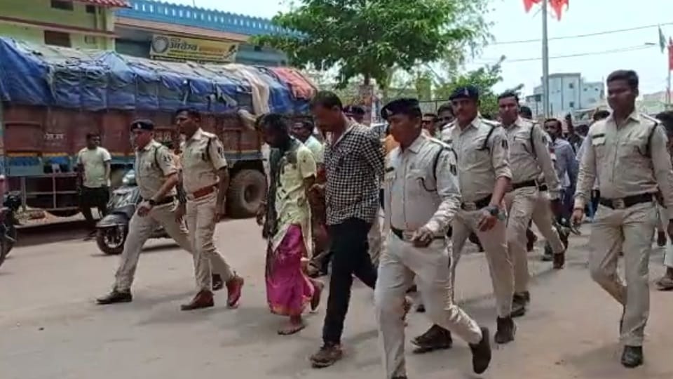 People angry vandalism Devi temple put granddaughter priest's mouth