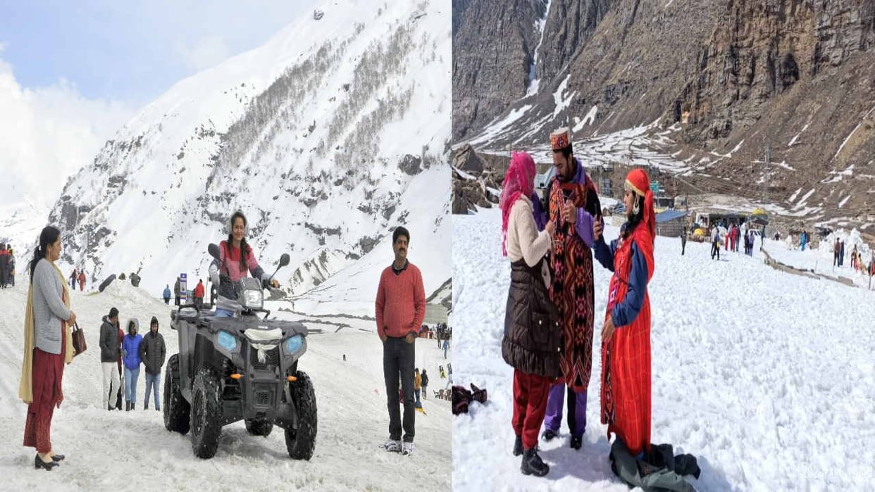 Tourists enjoy fun, adventure activities amidst snow in Koksar and North Portal