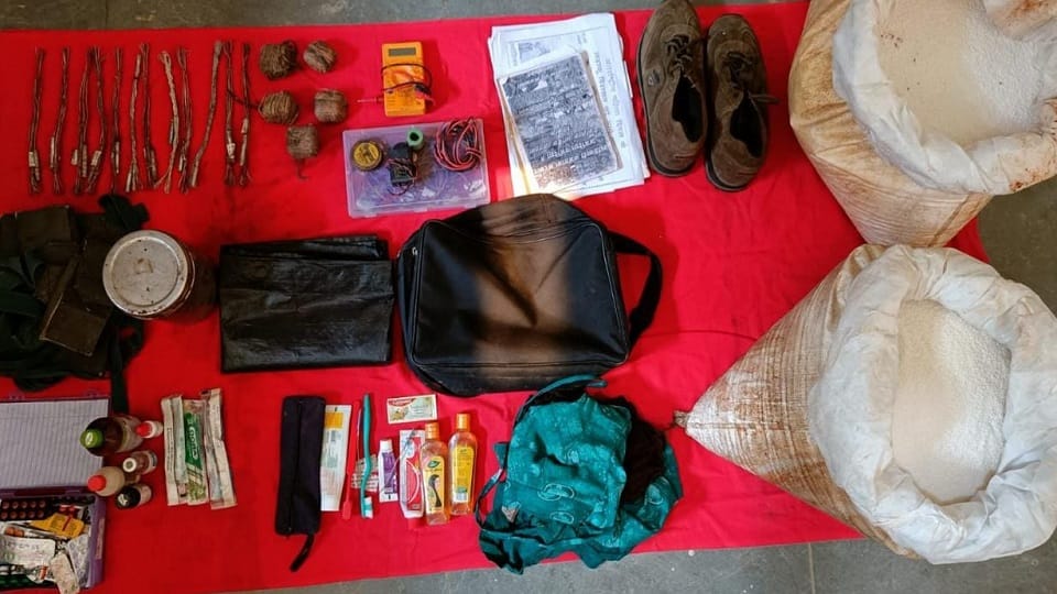 Big success of police Two Naxalites arrested with explosives
