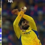 रिव्यू की मांग करते धोनी (बाएं) कैच पकड़ते जडेजा (दाएं)