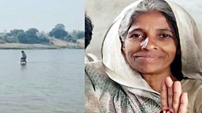 Jabalpur News Elderly woman seen walking on water in Gwarighat people started worshiping