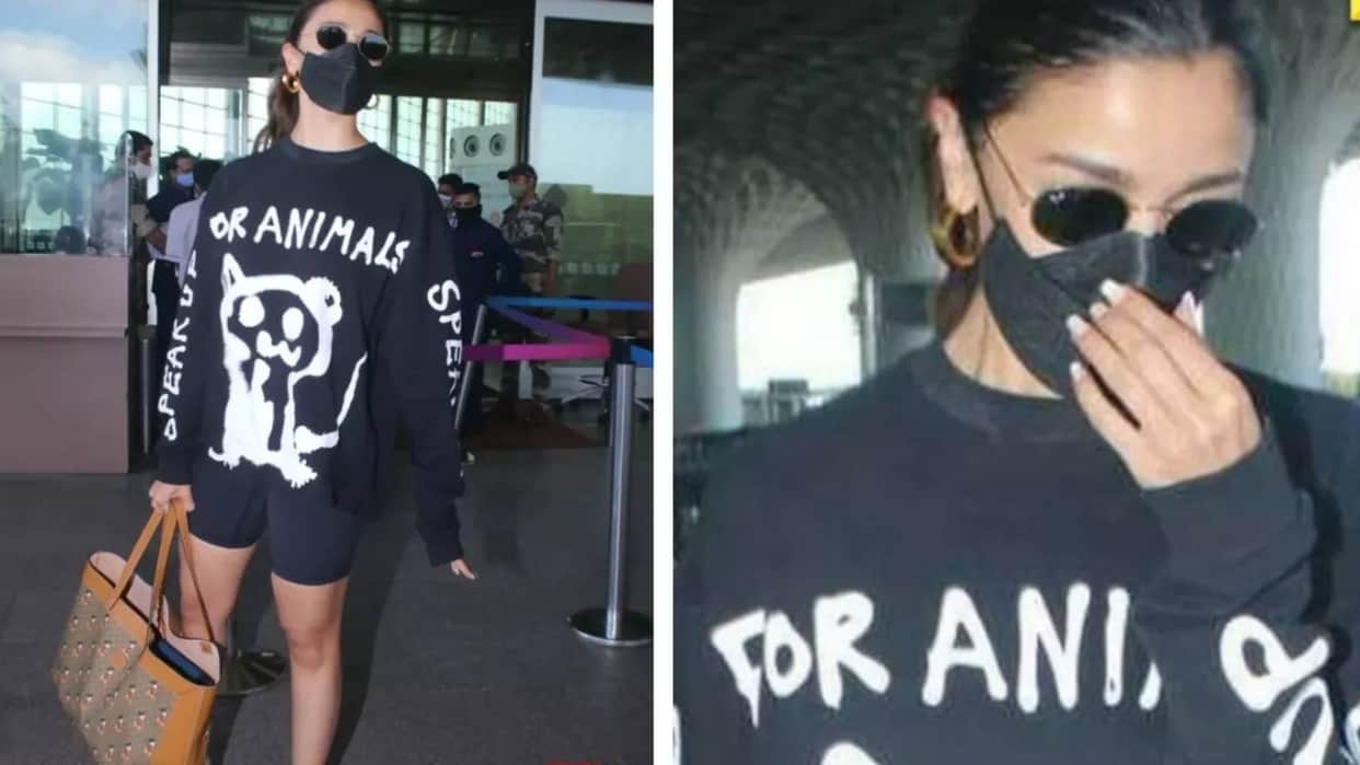 Alia Bhatt got brutally trolled for wearing Speak Up For Animals shirt while carrying leather bag
