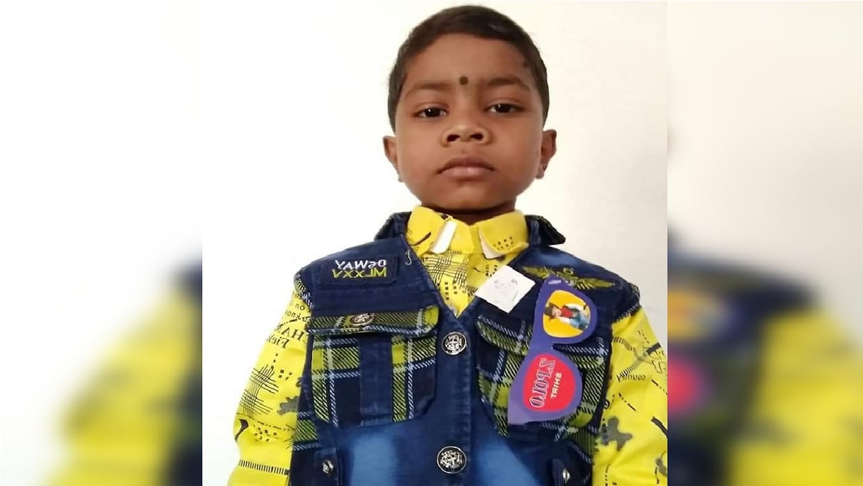 Tractor driver crushed an eight year old child riding a bicycle on road In Sakti