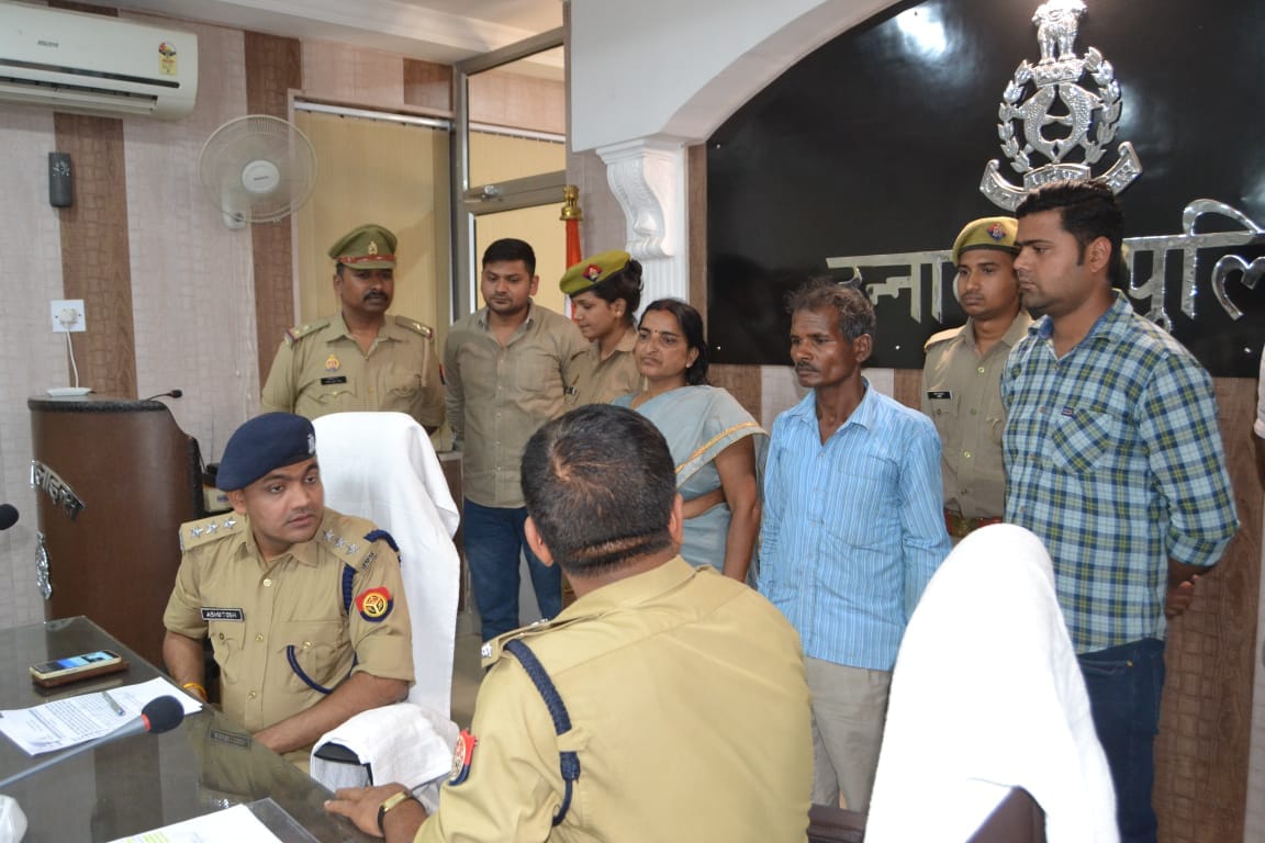 the niece killed the old woman with the sharecropper in Unnao, the police sent the killers to jail