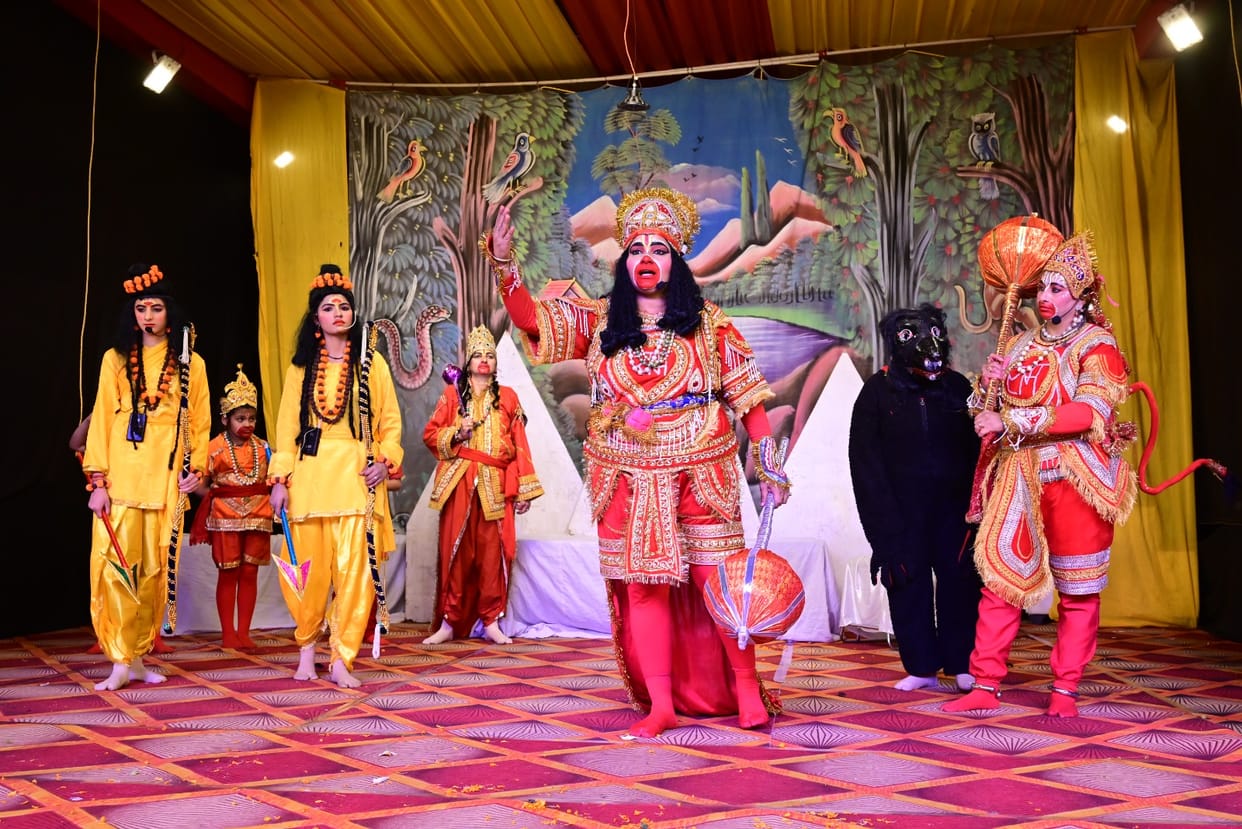 Ayodhya Ram Mandir Women playing all the roles from Ram to Ravana in Ramlila