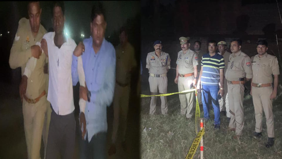 Police arrested scumbag of Bawariya gang along with his accomplice after being shot in encounter in Mathura