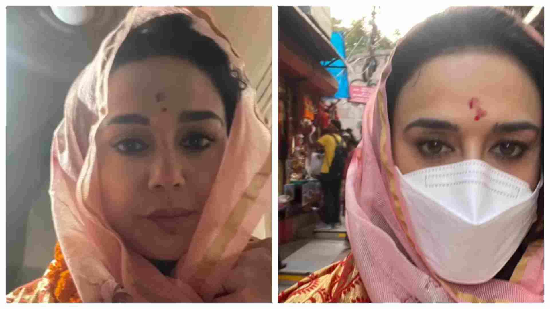 Preity Zinta Reached Kamakhya Devi Temple After Staying up All Night Actress shares video on social media